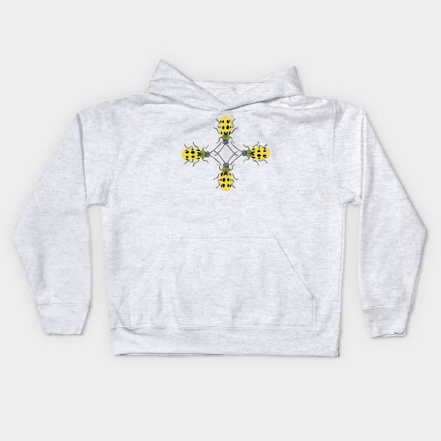 Bugs art Kids Hoodie by Manitarka